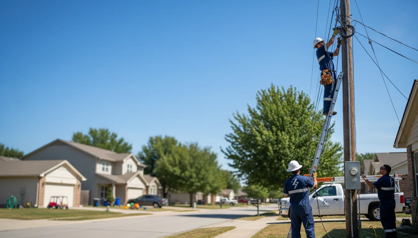 Residential electrician providing installation services in Wolf Creek, OR